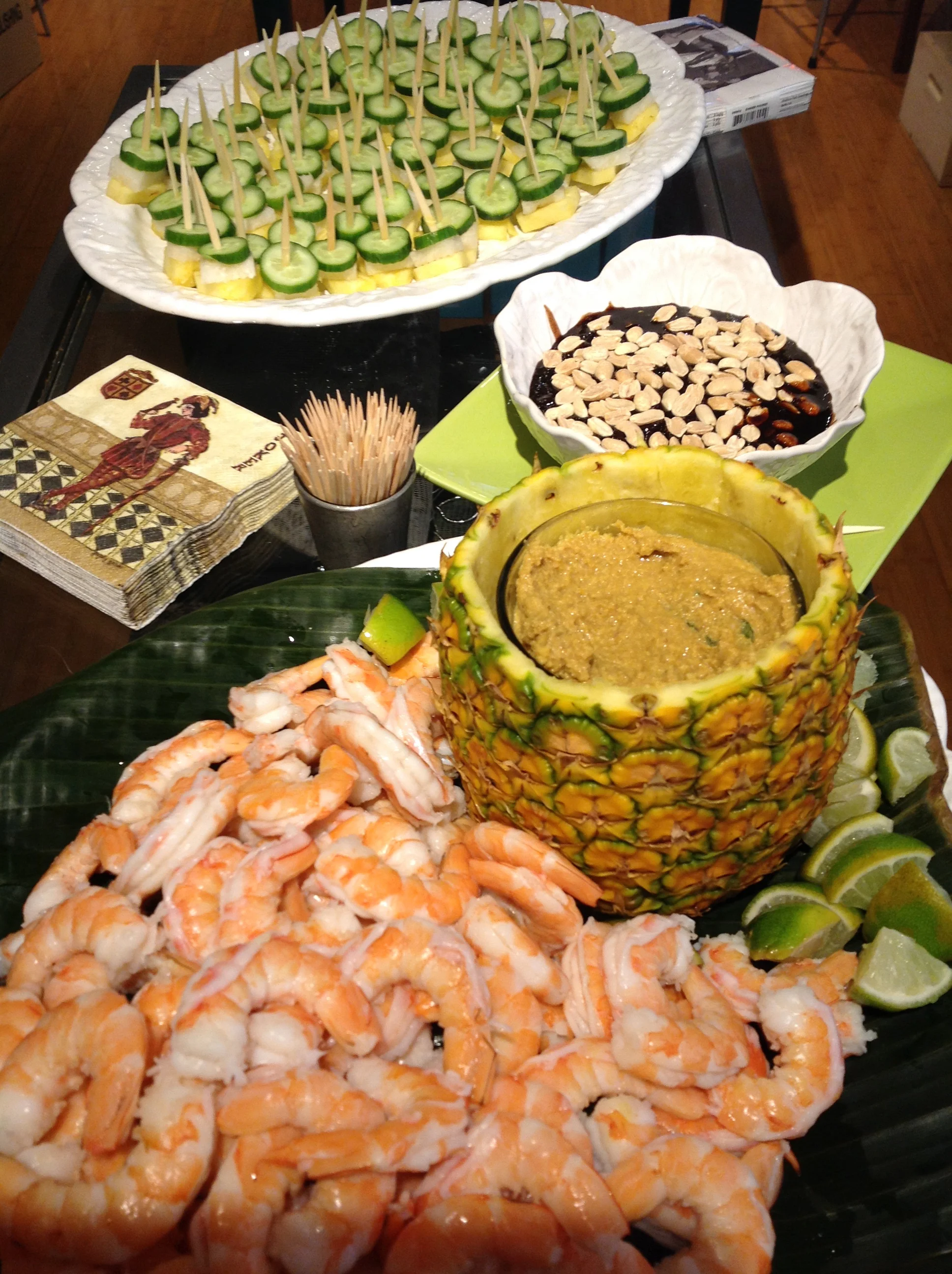 Cocktail shrimp rendang