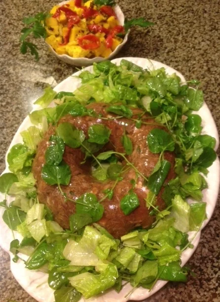 Preparing the Pig Face Peasant Style