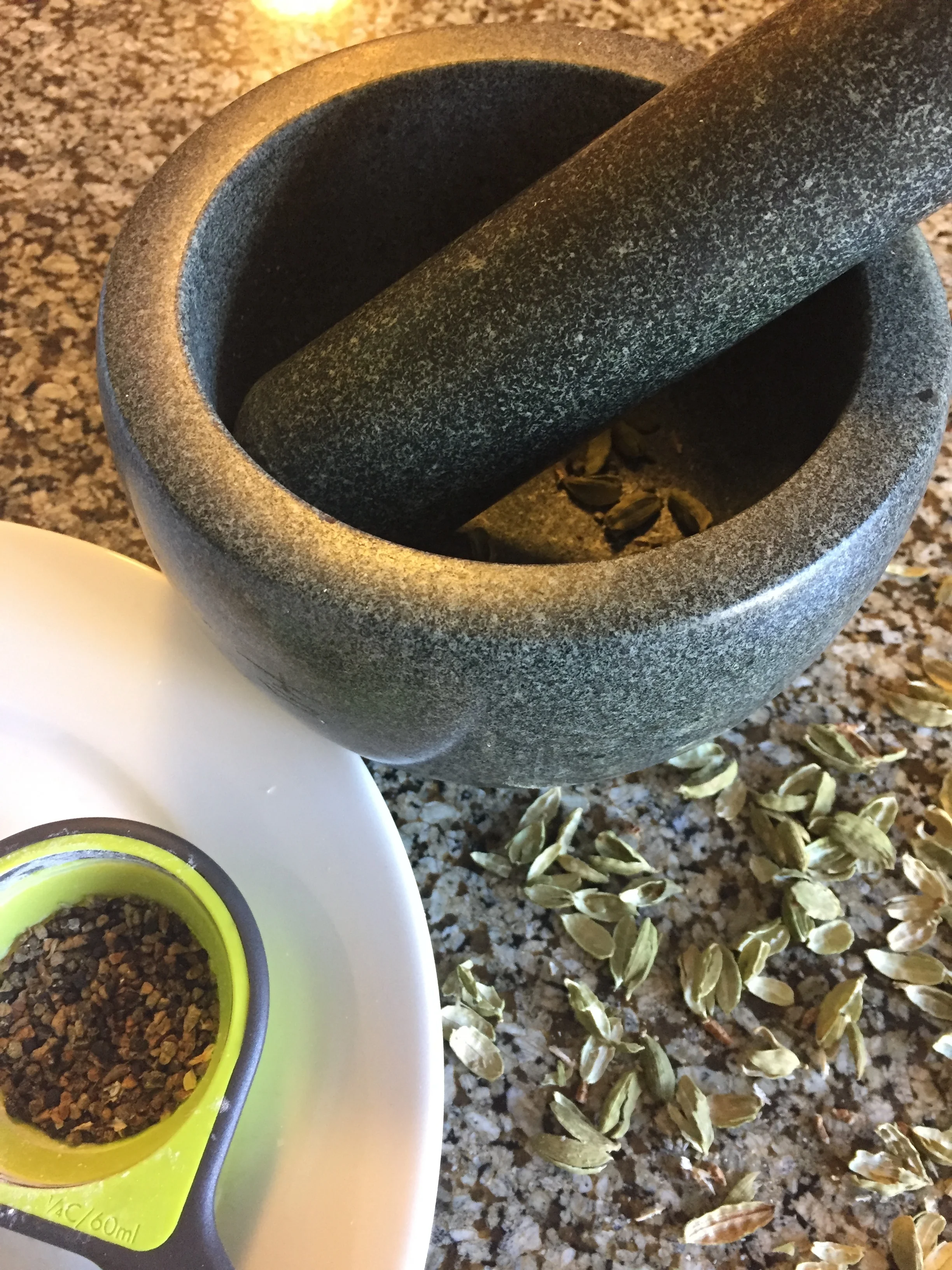 Green Cardamom pods yield small seeds that need to be ground to powder