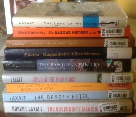 Basque Books for Research for The Cooking Class in San Sebastian