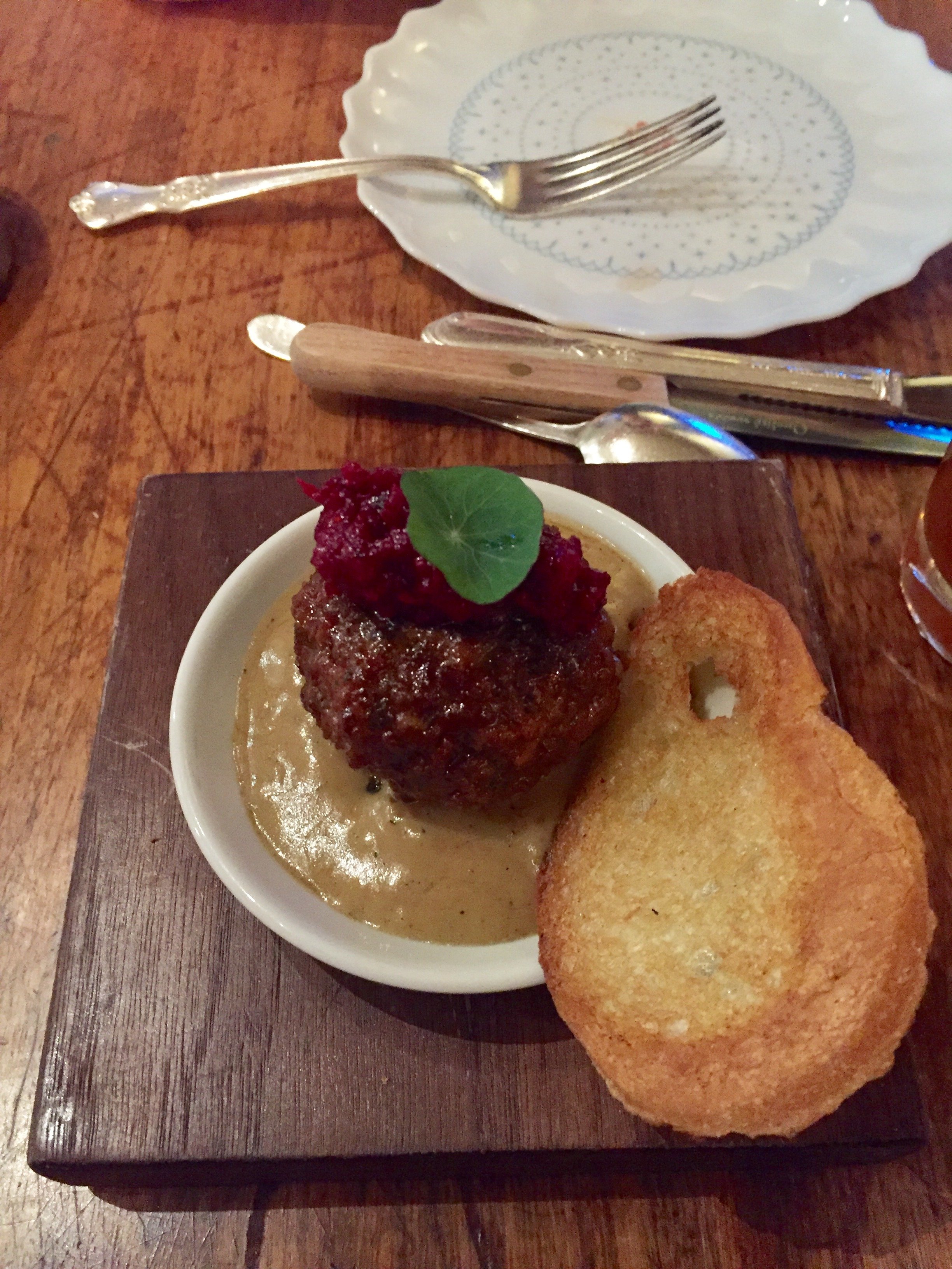 Lamb Meatball in Foie Sauce