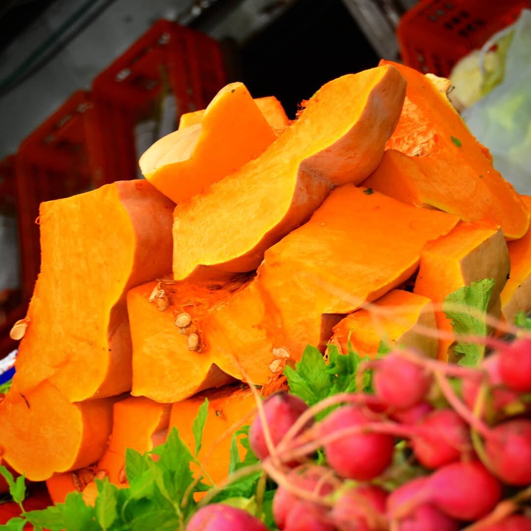  Gorgeous squash on display - perfect for roasting or soups 