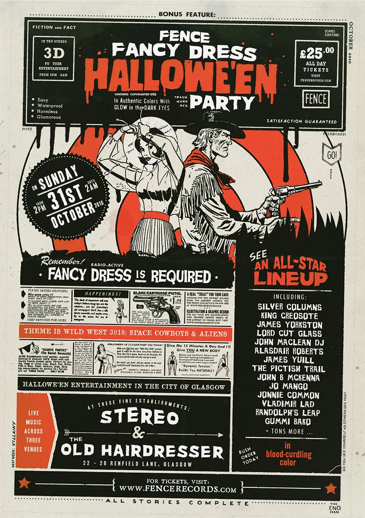 Fence Halloween Poster