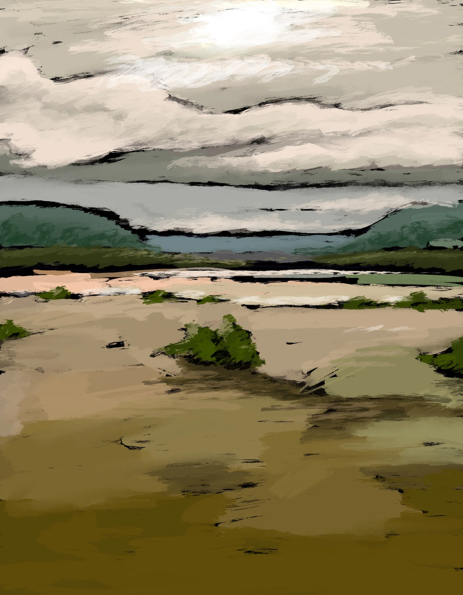 Crossing Muddy Susquehanna by Train