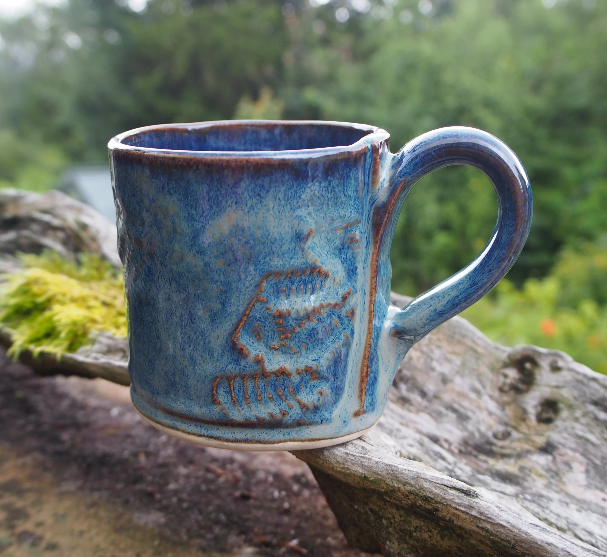 Slab built 8 x 7 cms  Smoky Blue £17.50