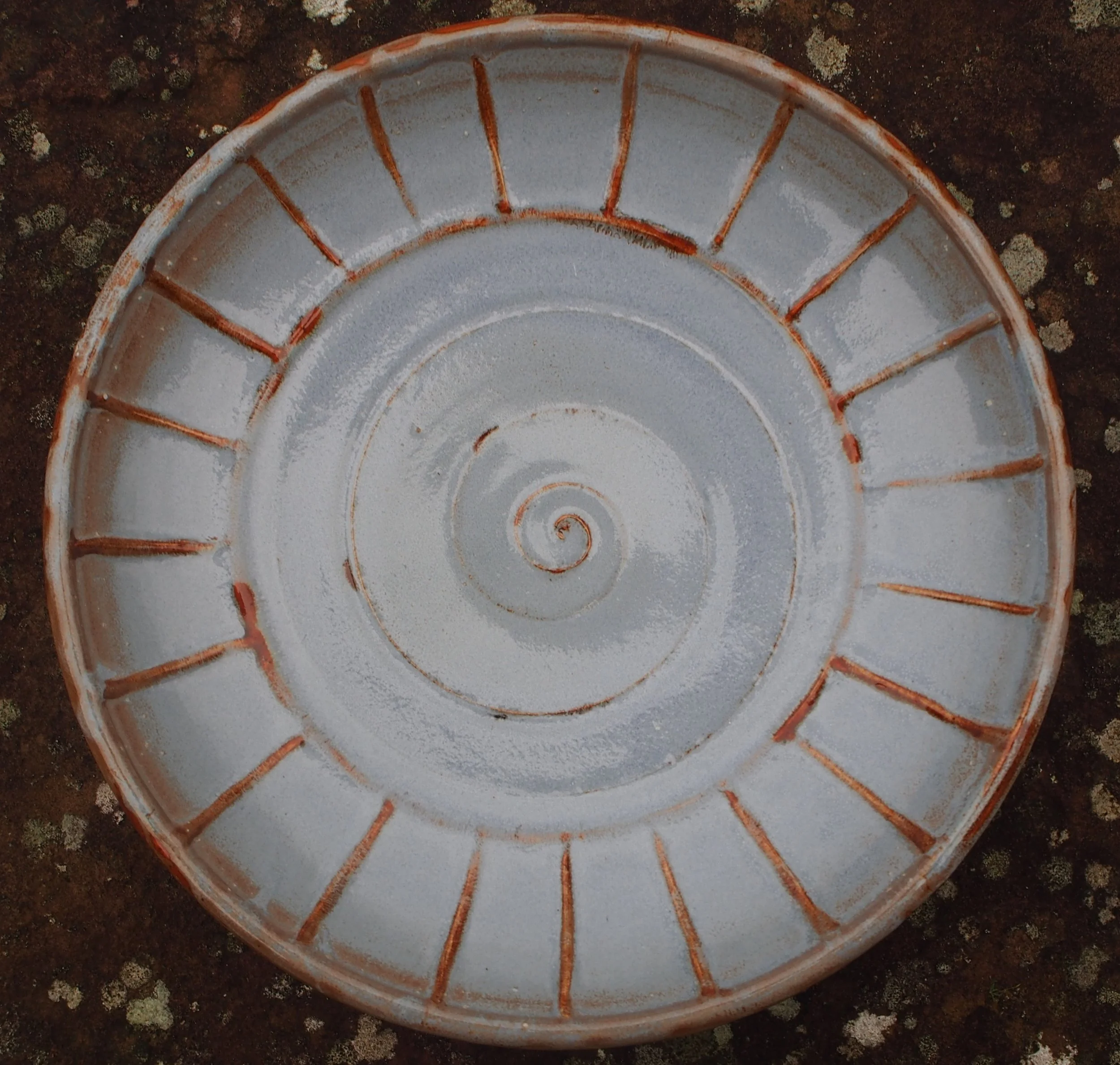 28 x 5.5 cms Topaz with sienna on added decoration £37.50