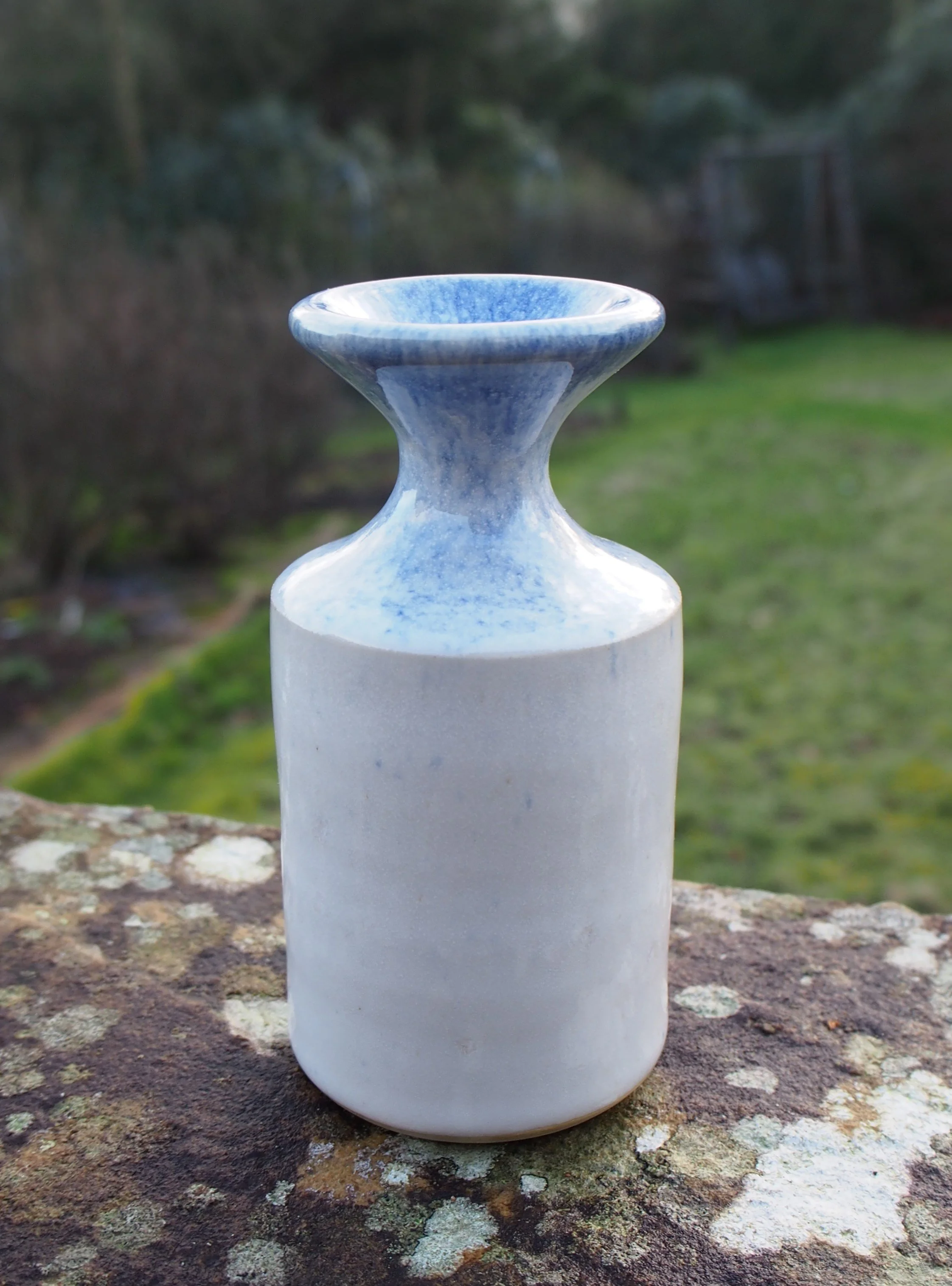 9 cms high White with midnight blue. £15.00