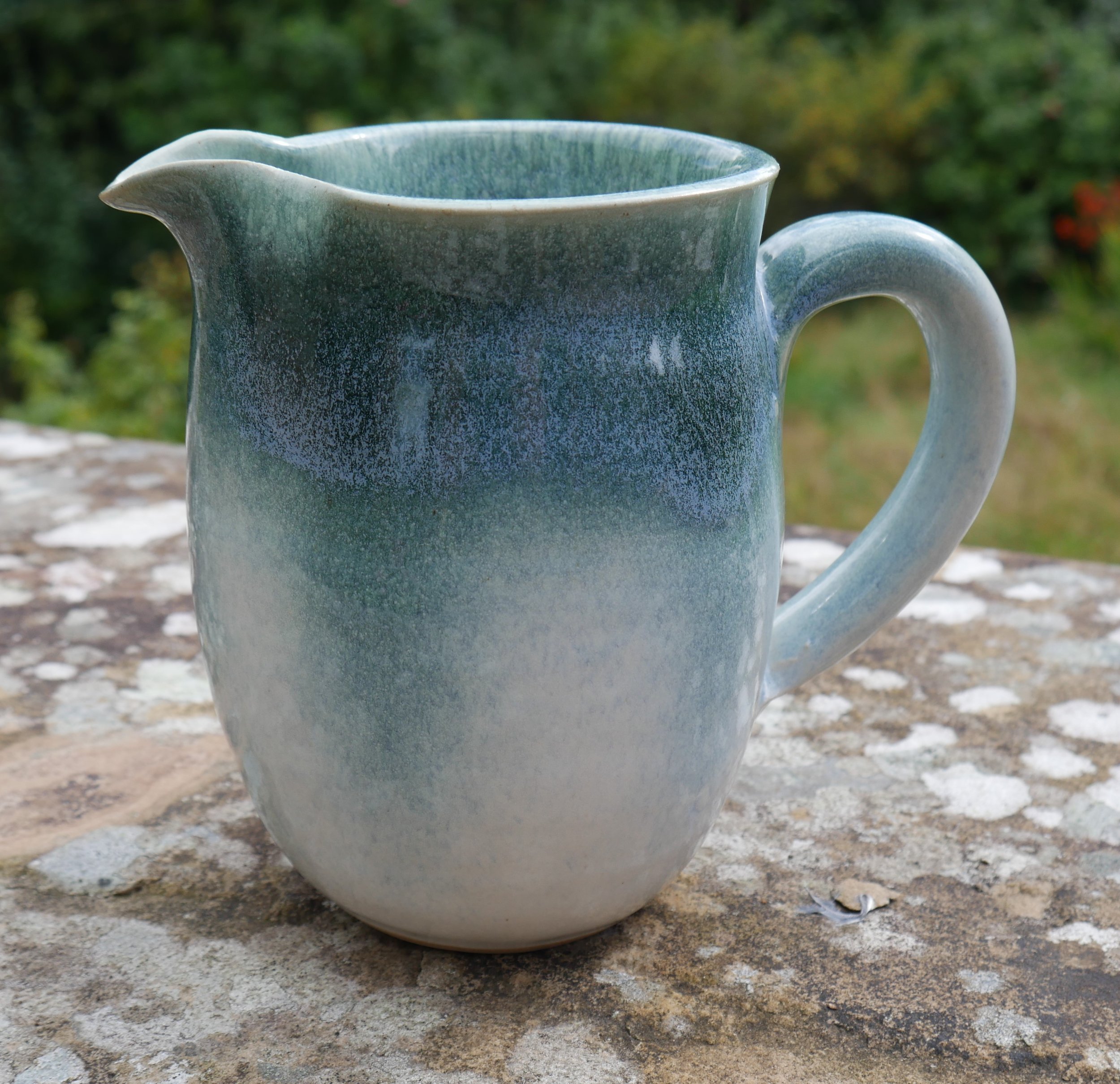   Green sprayed over white    13 cms tall, 12 cms wide    £27.50  