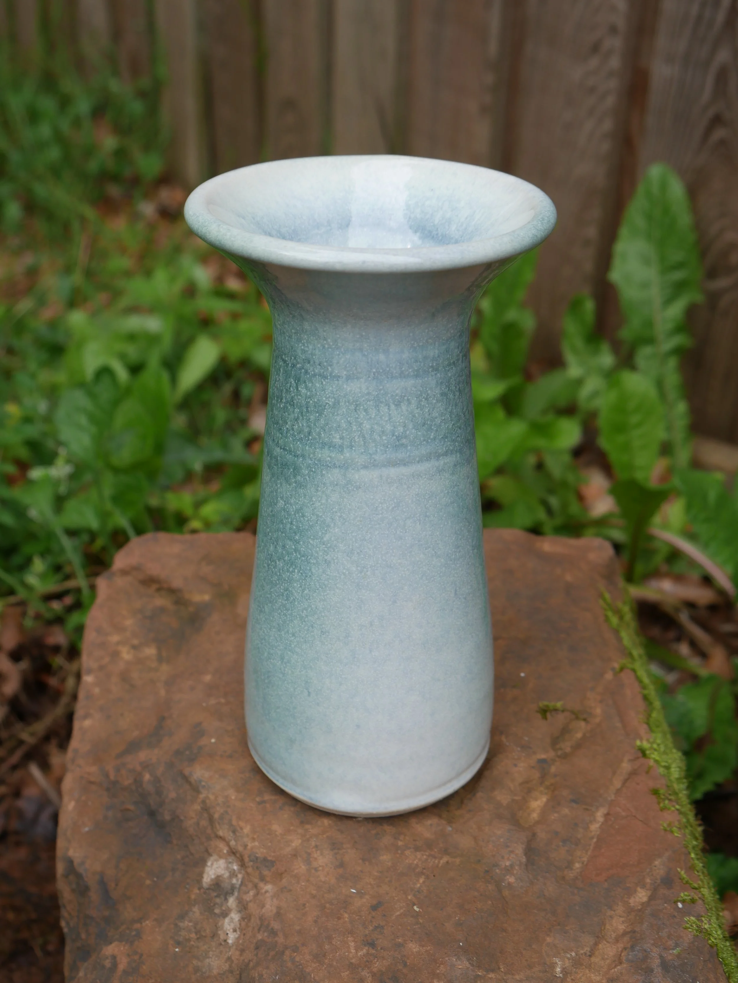   Sprayed green over white    19cms tall    £27.50  