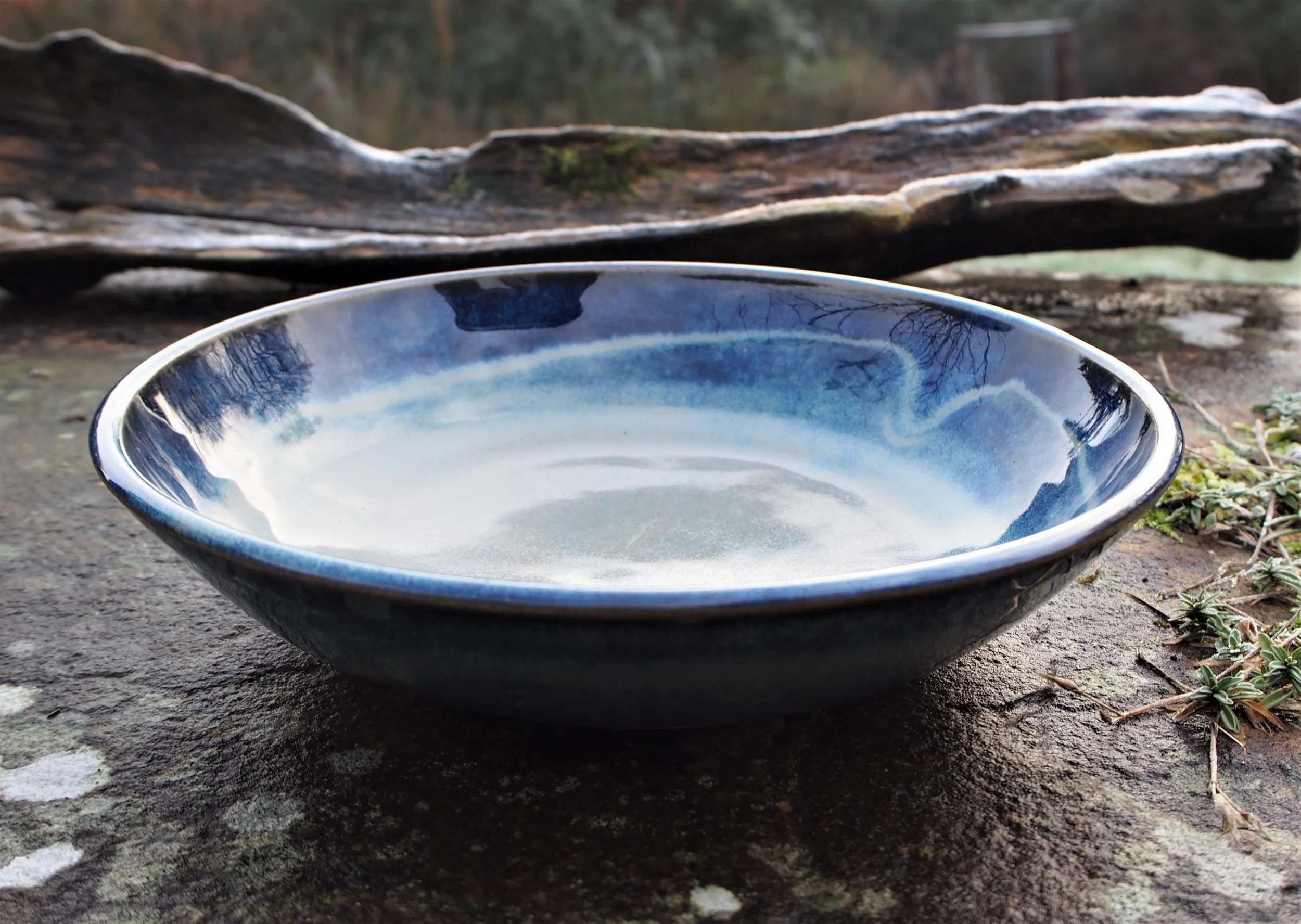Pasta bowl 23.5 x 5 cms  Smoky blue £17.50