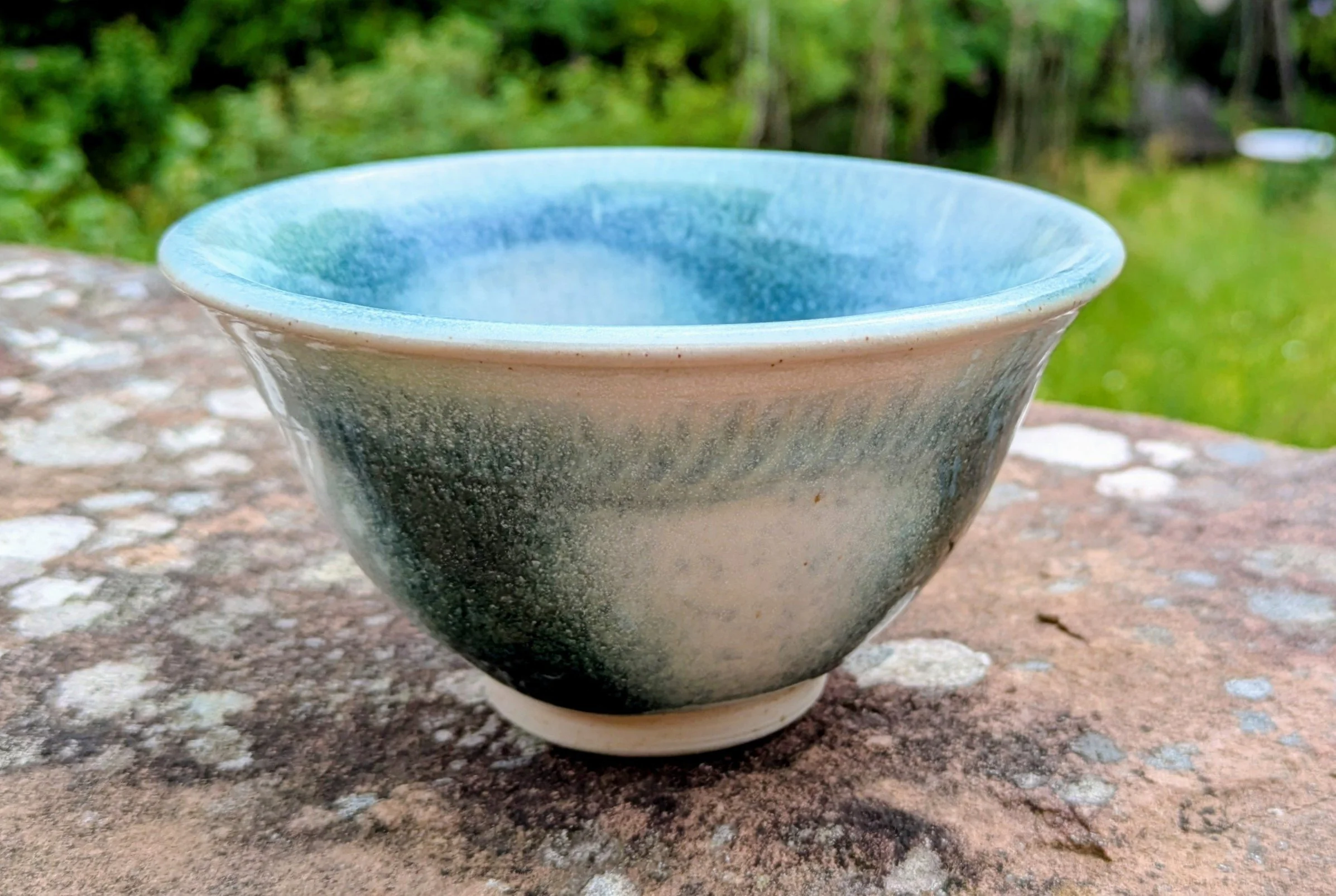 Green, white with chattering. 14x 7.5 cms £20.00