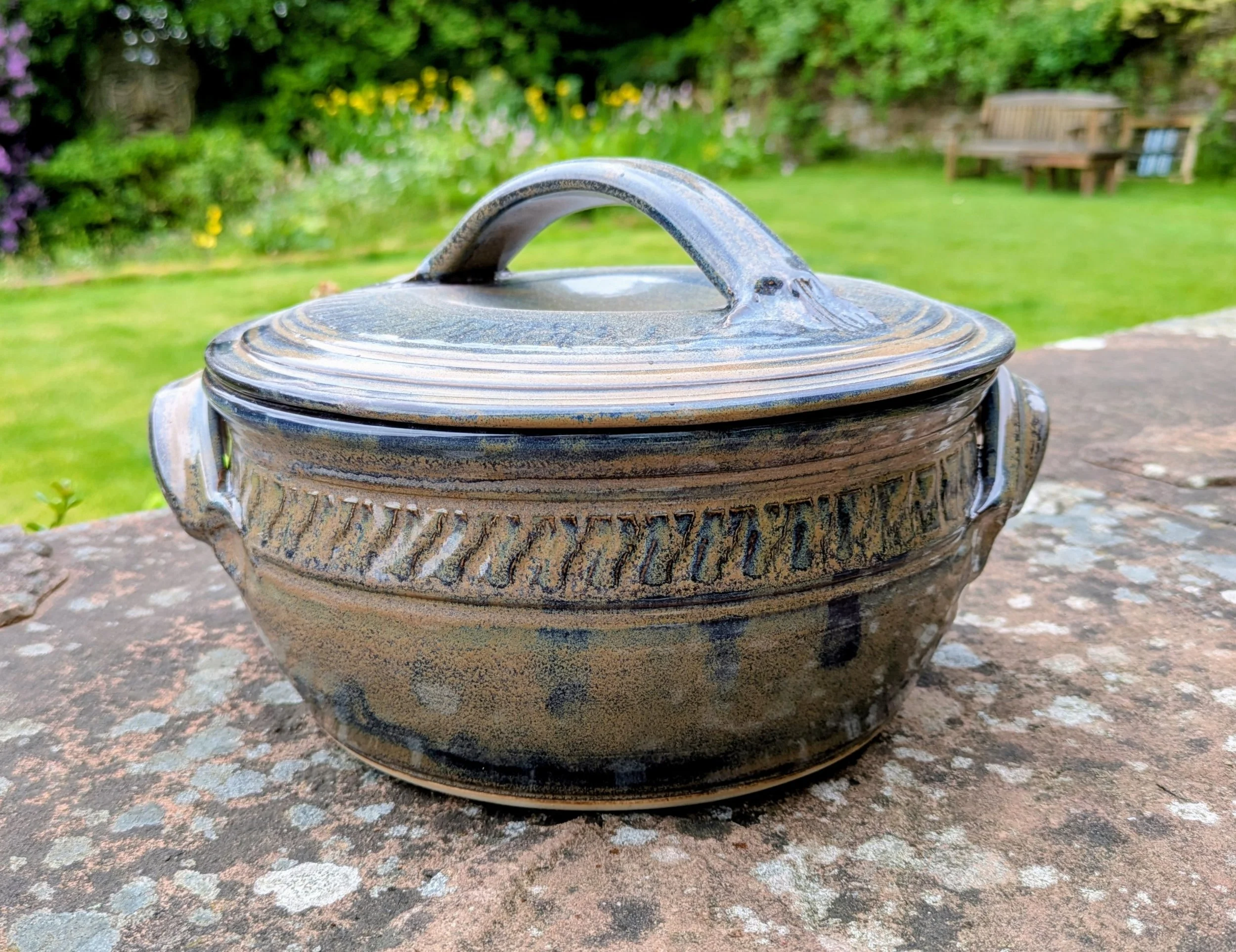 Sea Magic. Lidded casserole