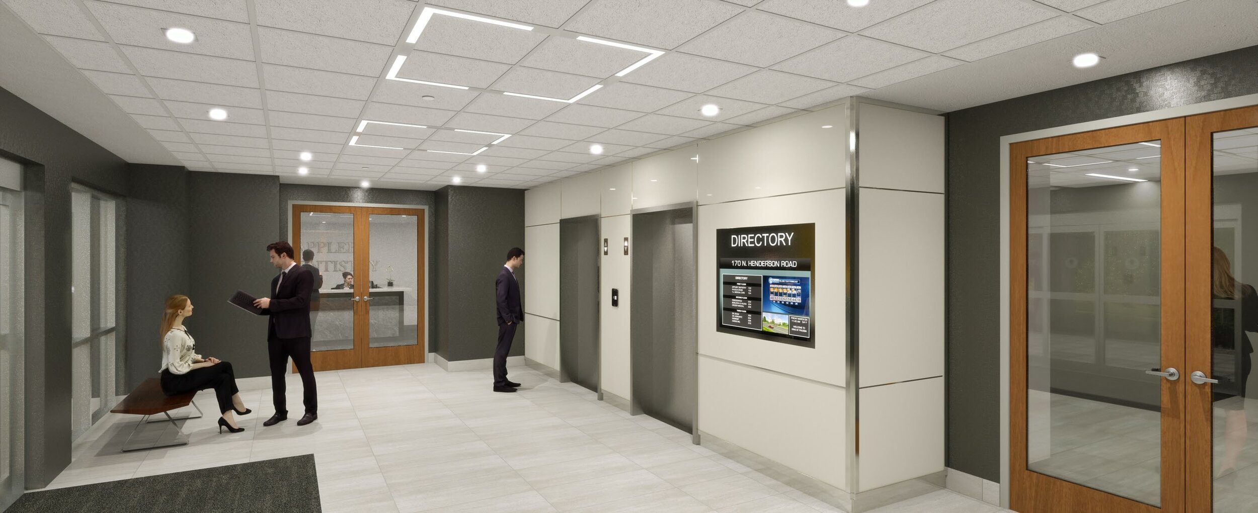 Proposed Office Building Interior Lobby