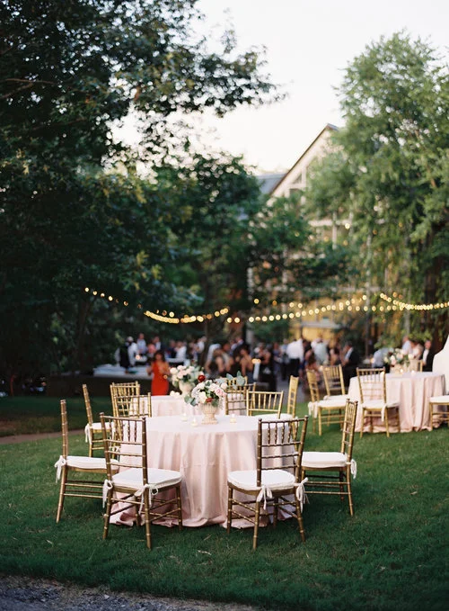 The scene from Lily &amp; Jeff's wedding reception at Cheekwood Botanical Gardens in Nashville, TN. Wedding planning and design by Big Events Wedding.