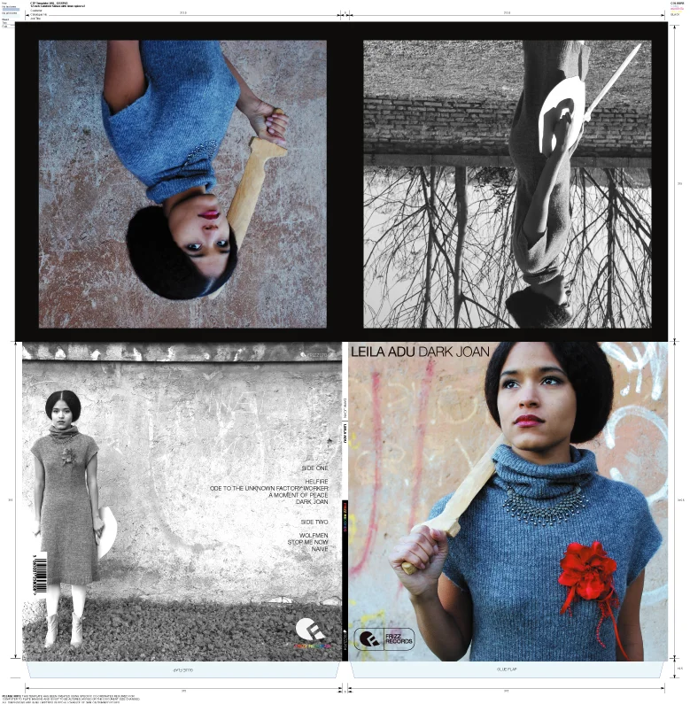 Leila Adu - Dark Joan. Cover Photography