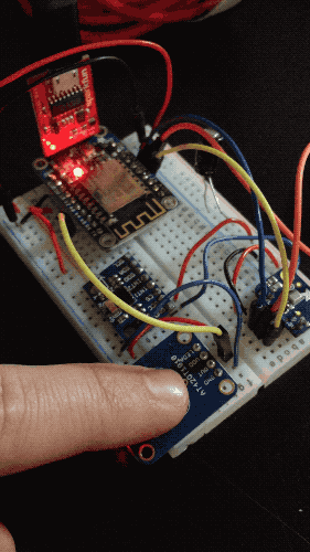 Touch test shows code and component working