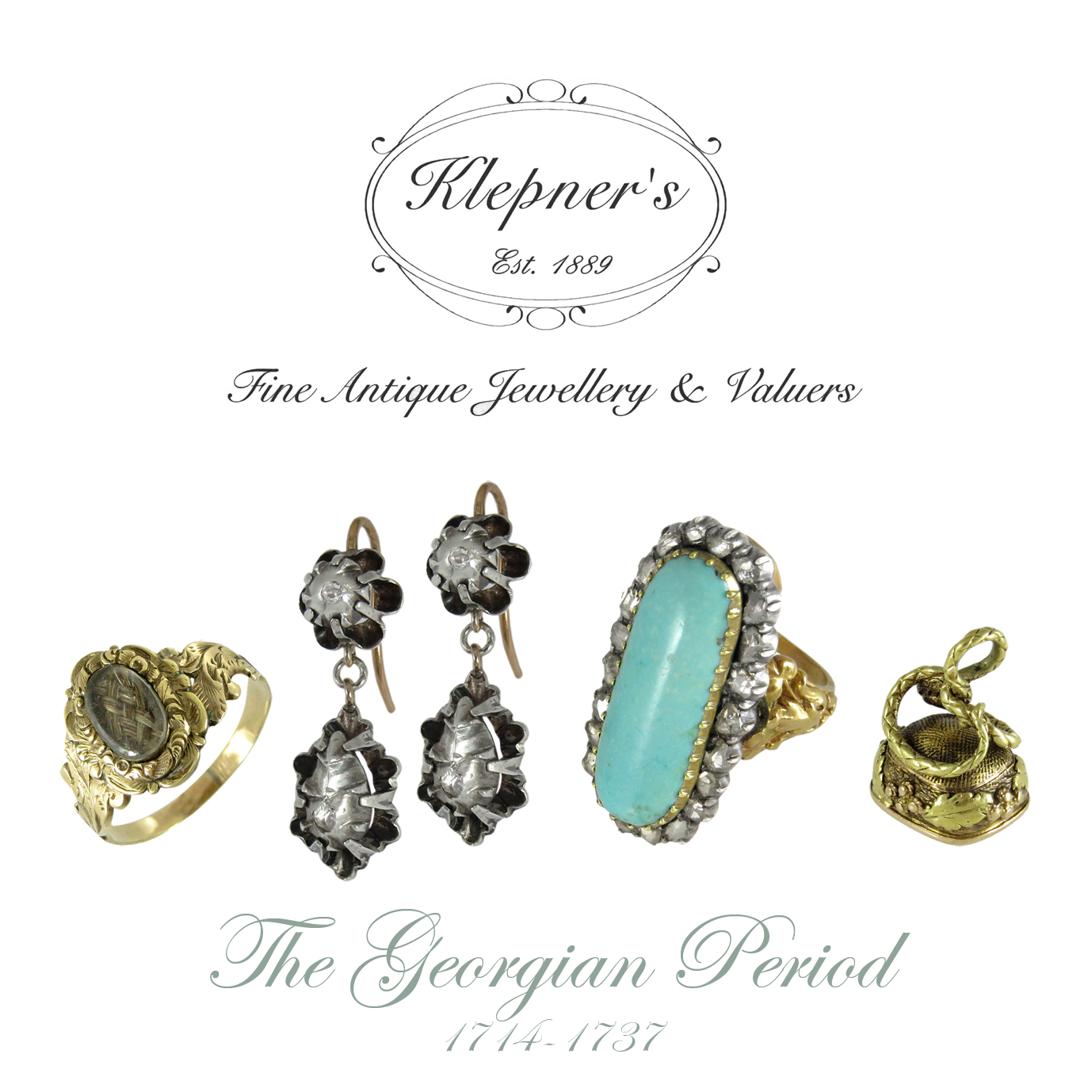Georgian Emerald and Diamond Ring - Charlotte Sayers Antique Jewellery