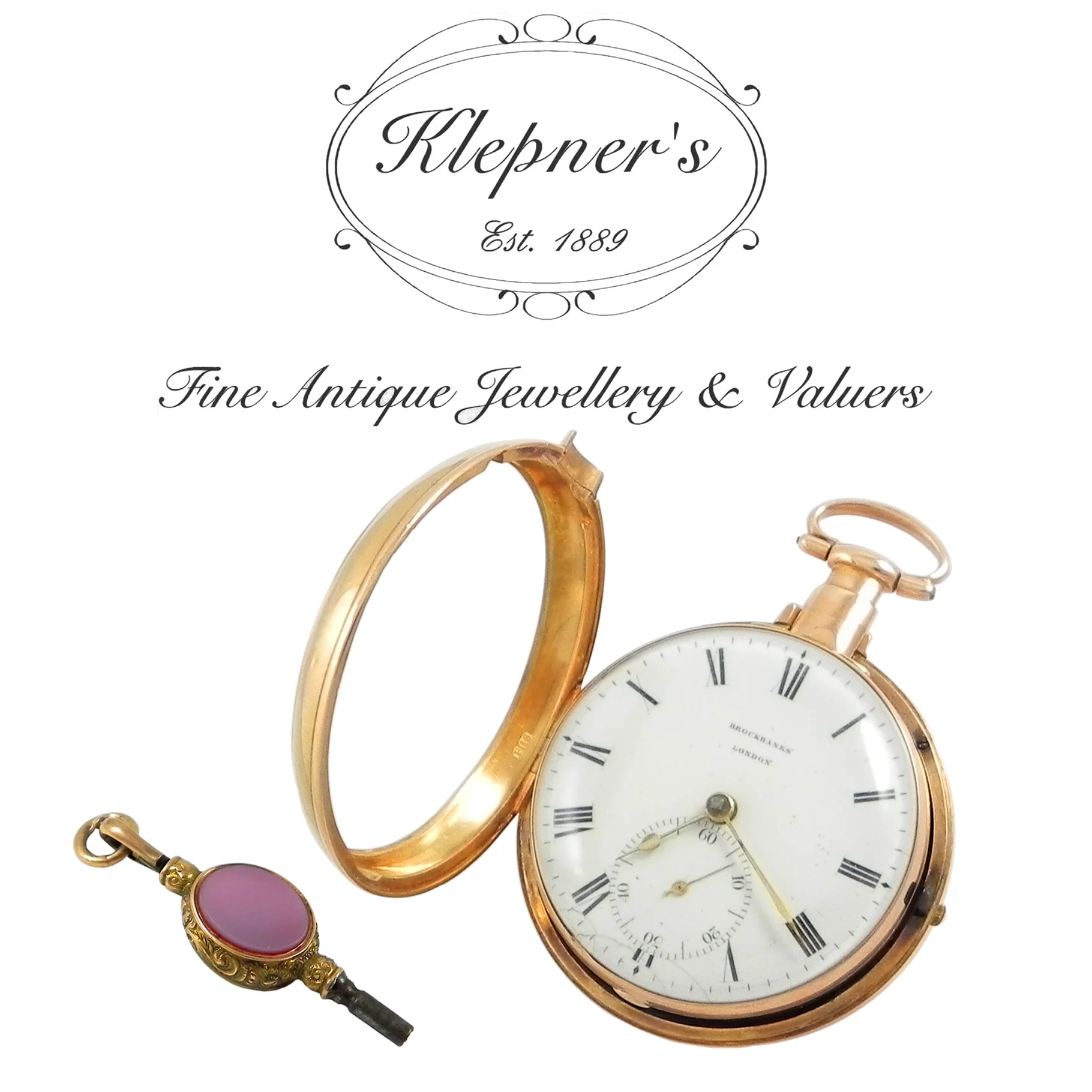 Antique Gold Pocket Watch Key Wind.jpg