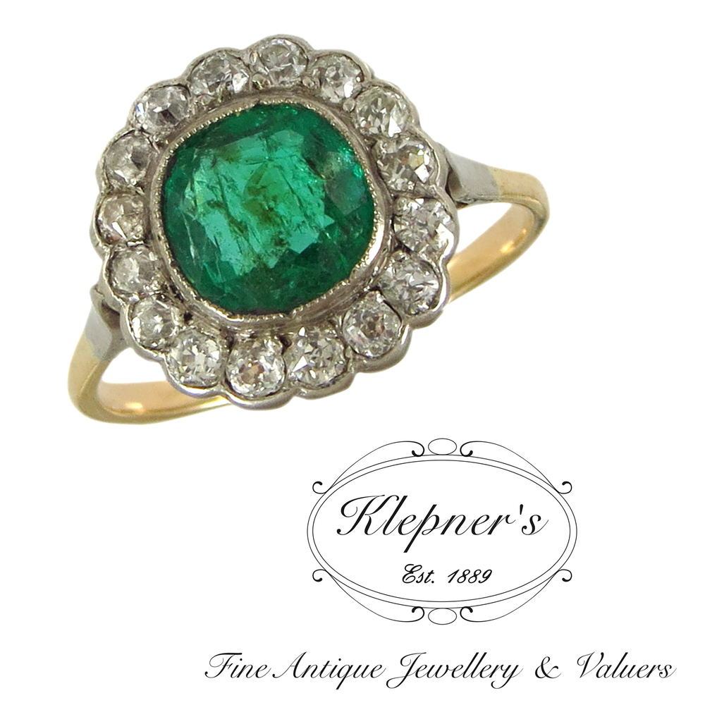 Emerald Ring Archives — Klepner'S Fine Antique Jewellery & Valuers- Antique  Engagement Rings