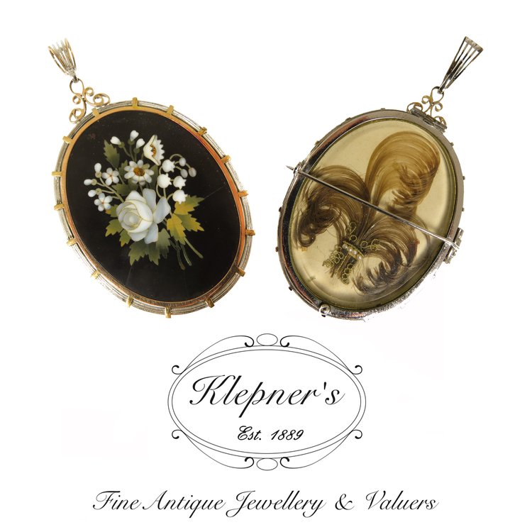 Regency Style Memorial Plated Hair Locket — Klepner's Fine Antique  Jewellery & Valuers- Antique Engagement Rings