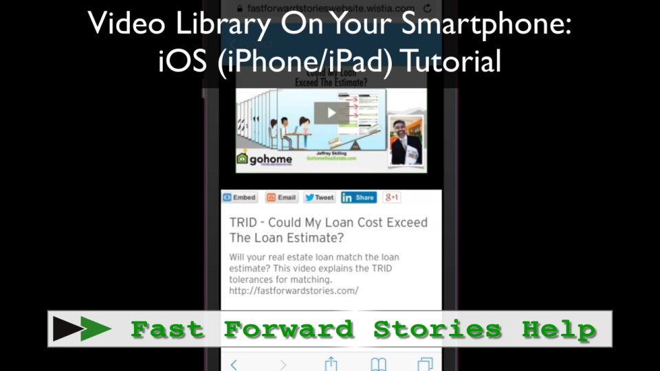 Video Library on Smartphone (iOS)