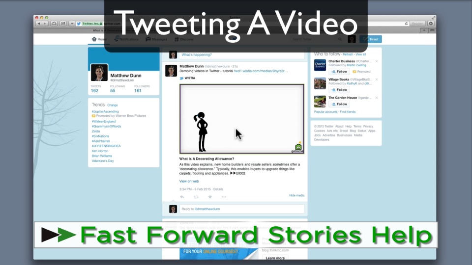 Tweeting A Video