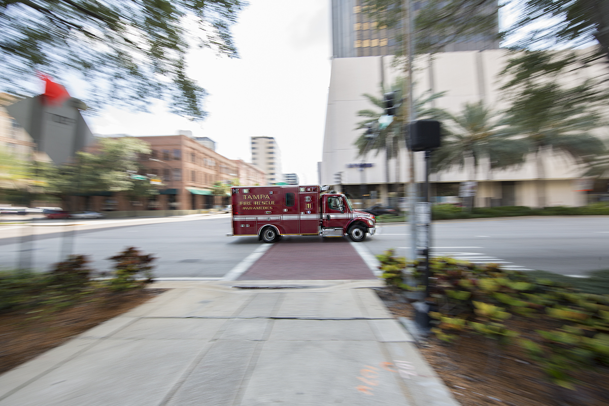 This is the shot resulting from panning. Slow your shutter speed, and move with the subject. It blurs the background but keeps your subject relatively sharp