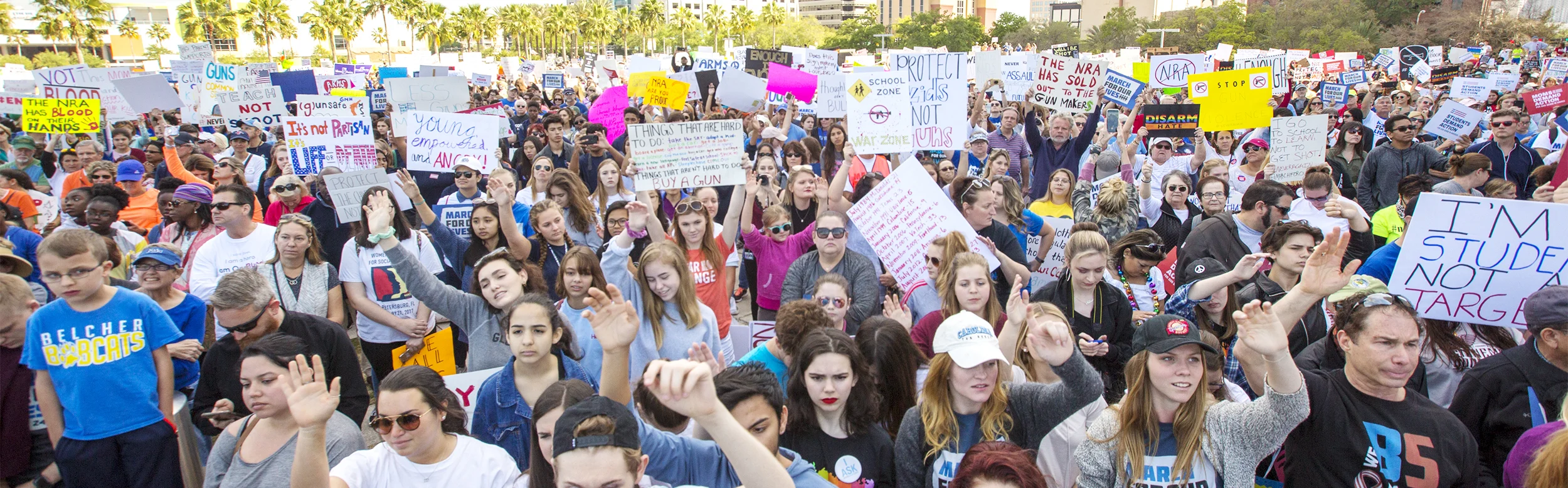 "This is what democracy looks like." That was the chant from the thousands of students and other residents who showed up for the March For Our Lives rally in downtown Tampa Saturday