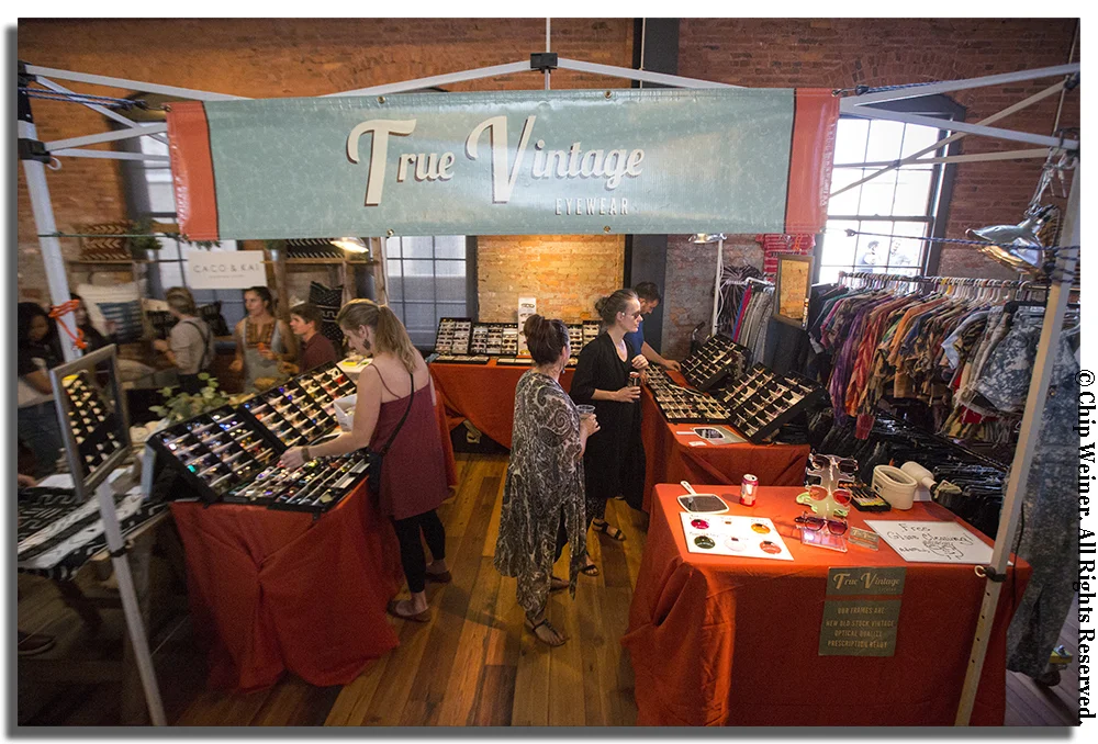 Vintage eyewear and vintage clothing were part of the mix of the first Tampa Indie Flea