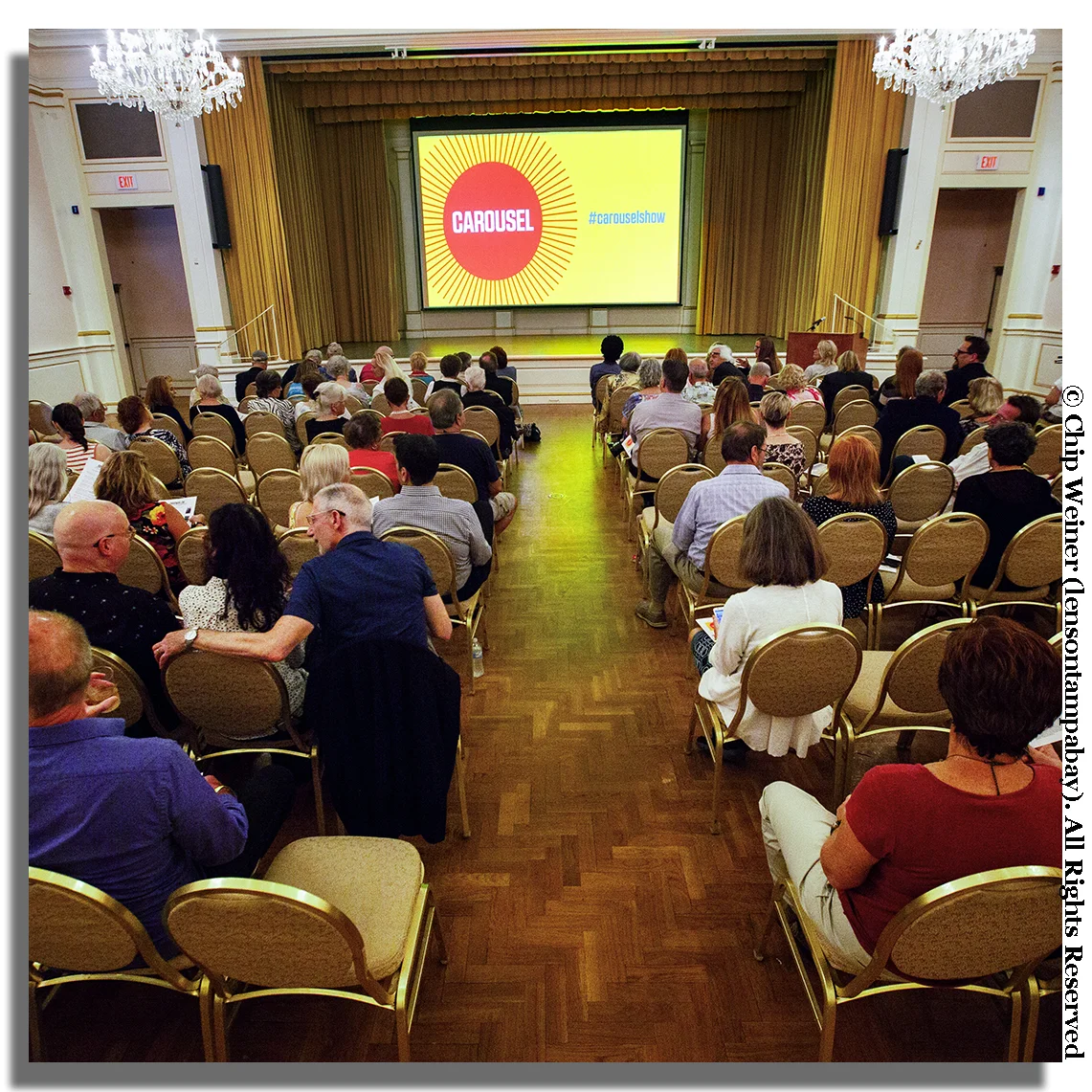 The auditorium at the Museum for Fine Arts in St Pete was home to the Literary Carousel at Sunlit Festival 2018