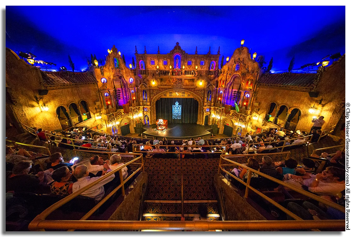 The beautiful Tampa theater along with the mighty Wurlitzer organ await the start of the documentary on the history of Goody Goody restaurant and its Renaissance