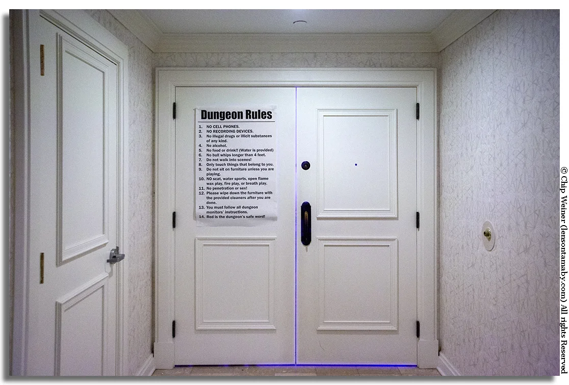 The doors and rules to The Dungeon are intriguing. They included some good rules for life like, "Only touch things that belong to you" .