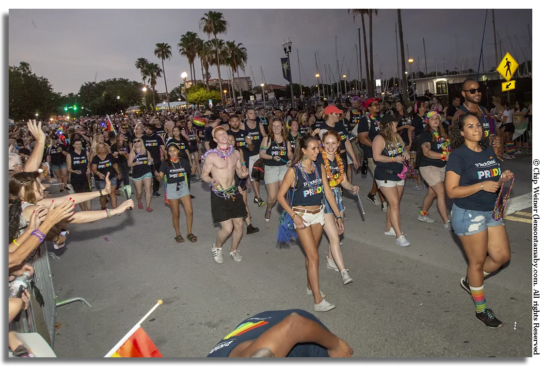 As a major event sponsor, Clearwater based Tech Data had over 700 representatives marching