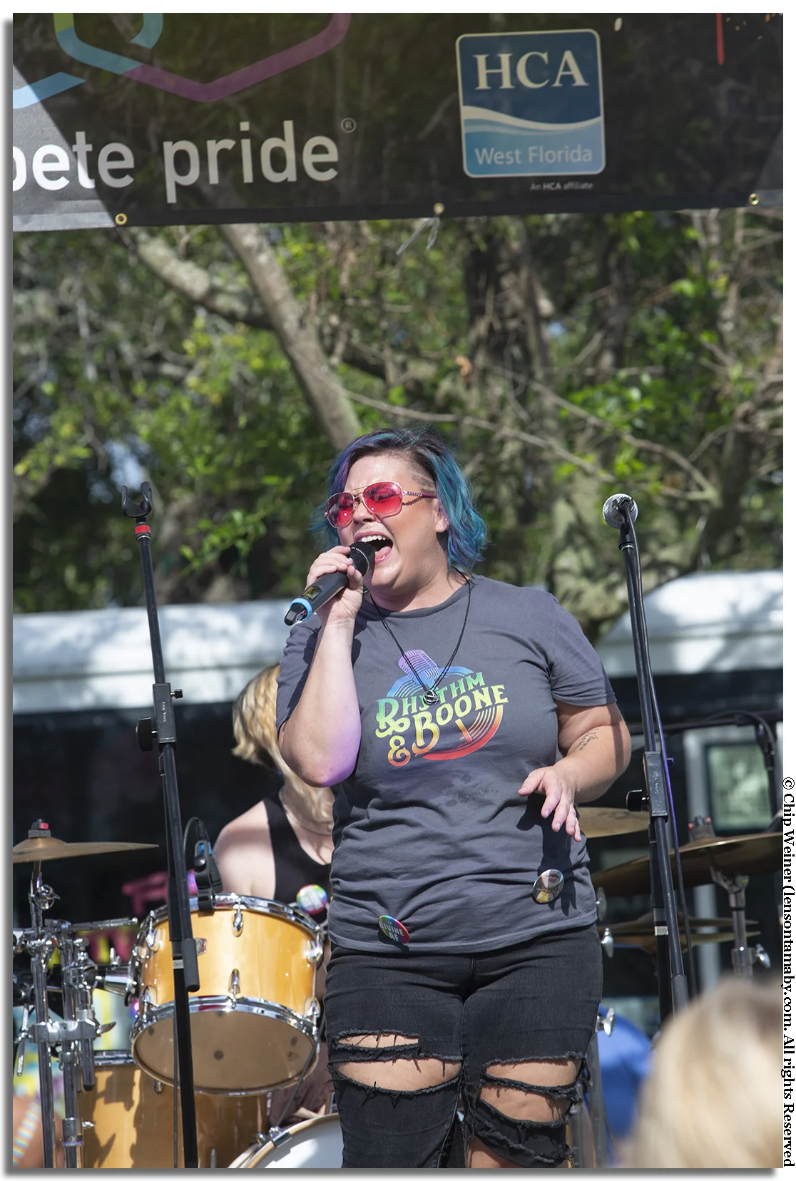 Brittany Baldwin Brown, one of 3 vocalists for Divine AF, delivers a soulful version of Prince’s Purple Rain