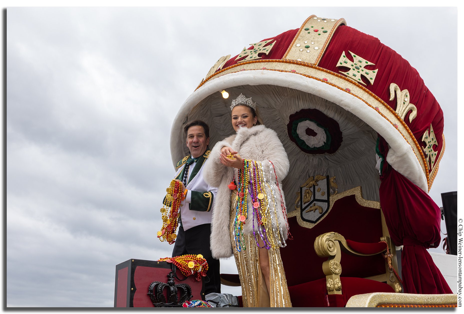 T. Truett Gardner, King, Caroline C Curtis, Queen, Ye Mystic Krewe of Gasparilla