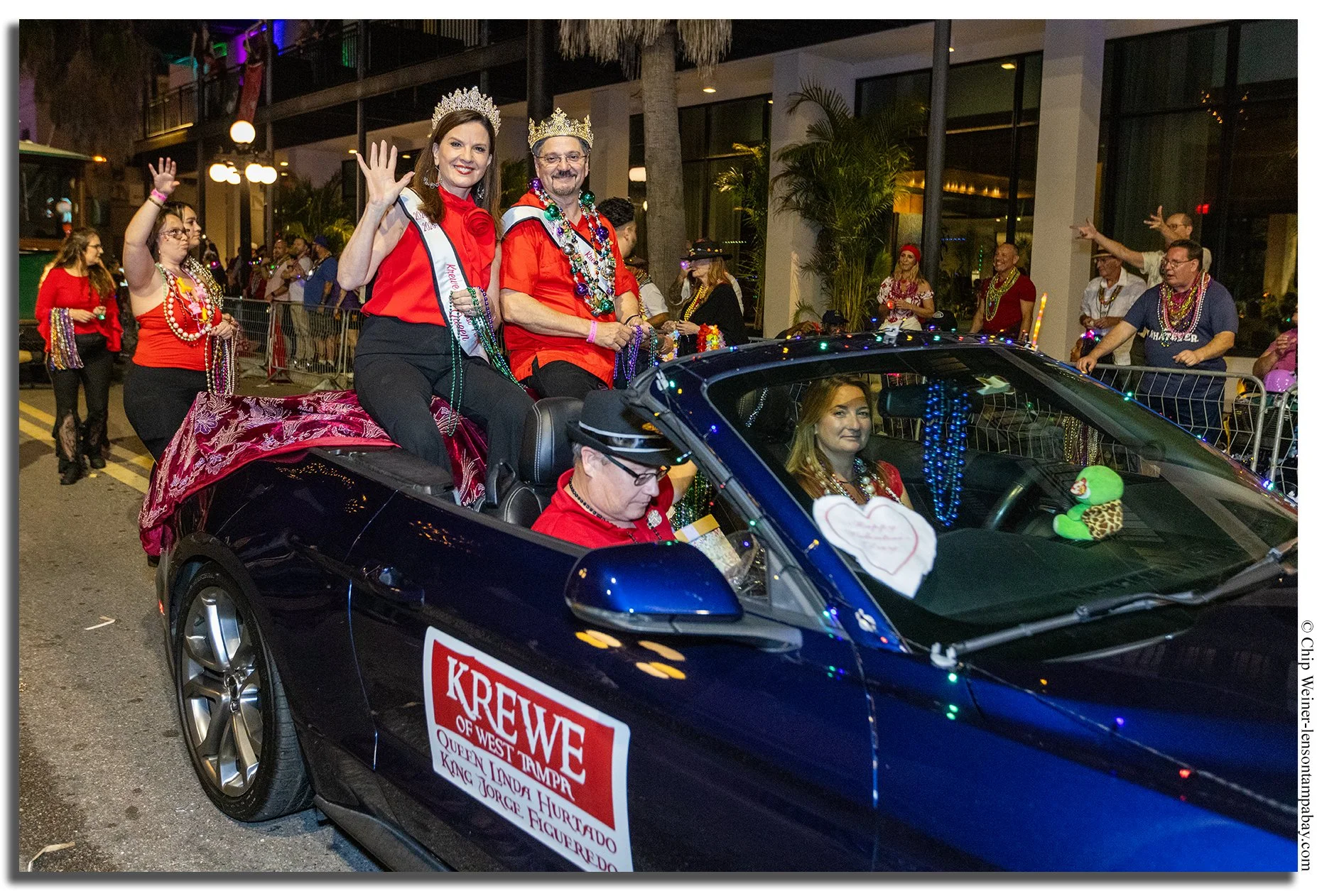 Queen Linda Hurtado and King Jorge Figueredo of the Krewe of West Tampa