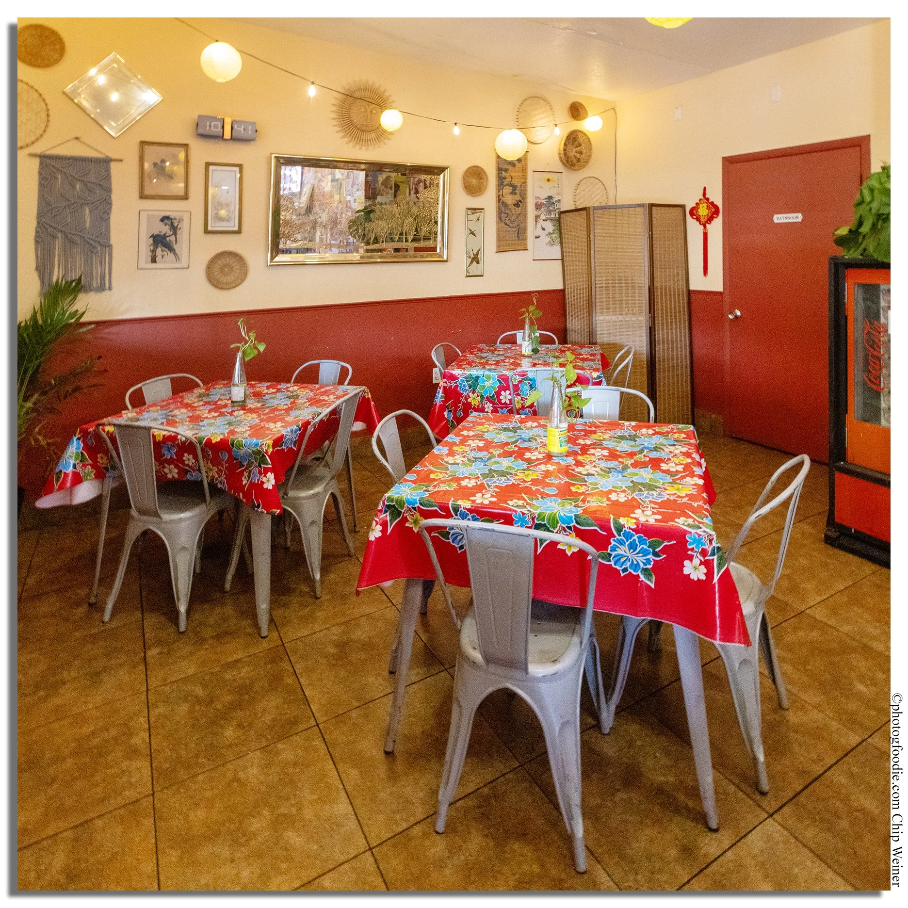 Interior of Lucky Tigre Filipino American restaurant at 1901 North Howard Avenue in West Tampa