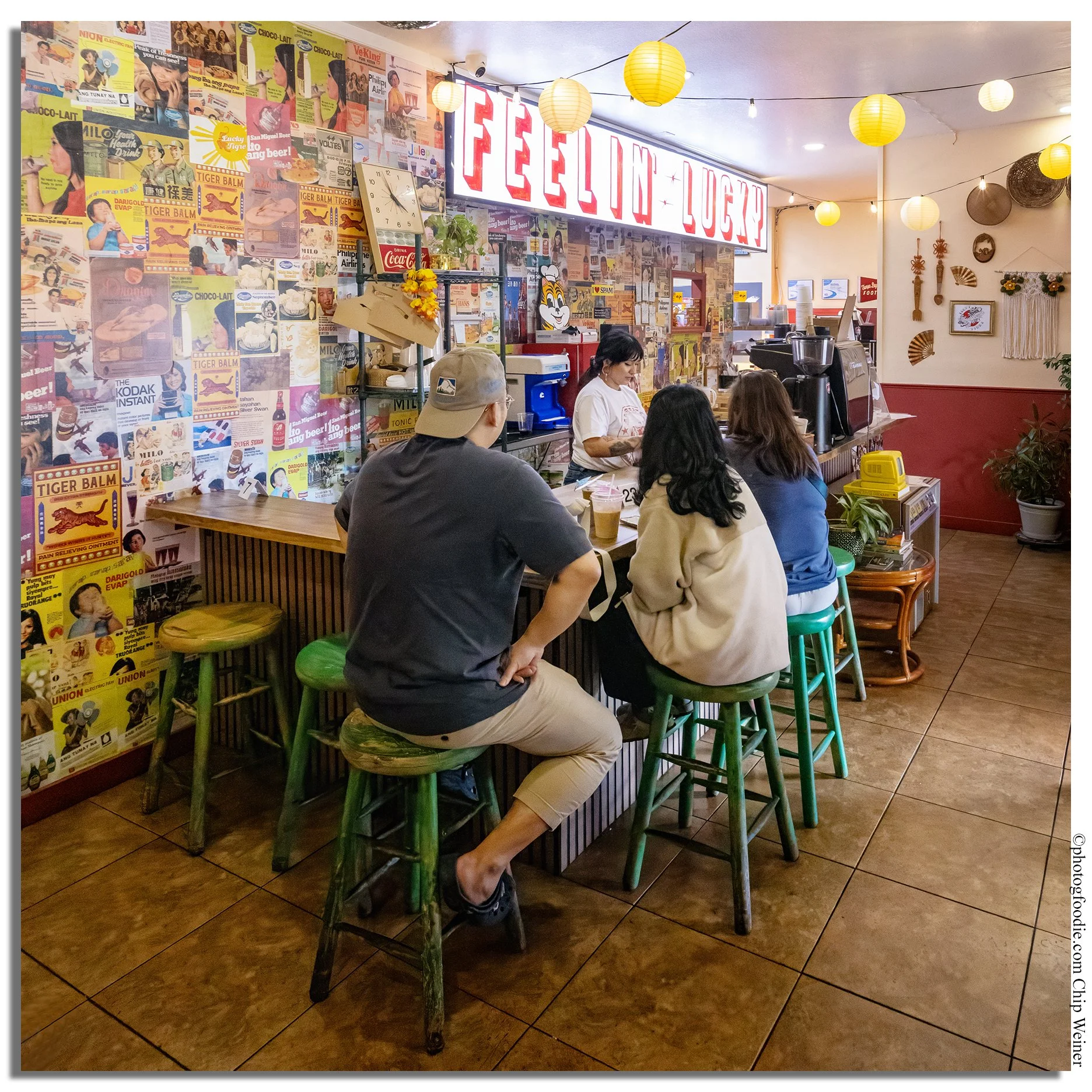 Interior of Lucky Tigre Filipino American restaurant at 1901 North Howard Avenue in West Tampa