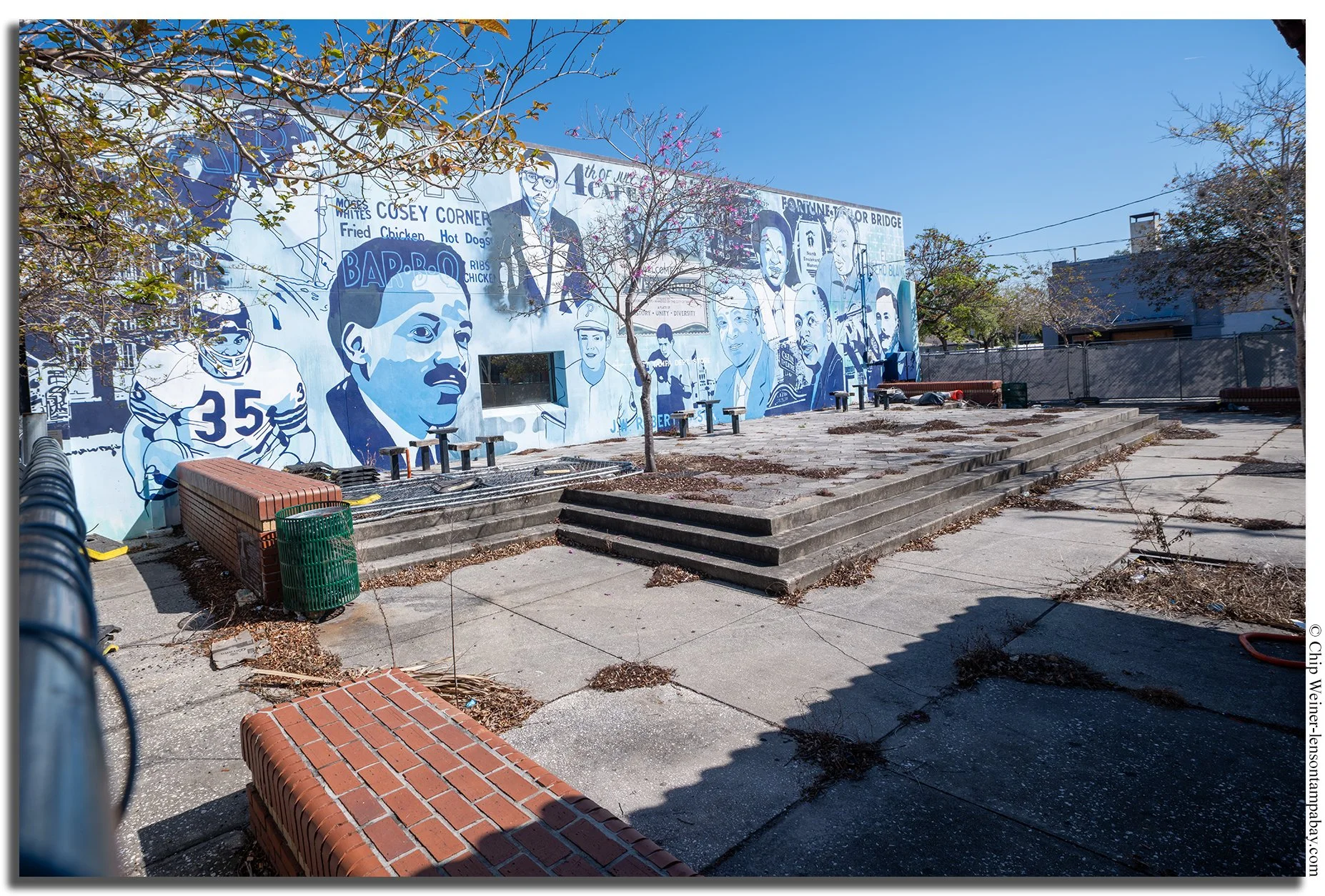 Salcines Park prior to renovation was tattered and dirty