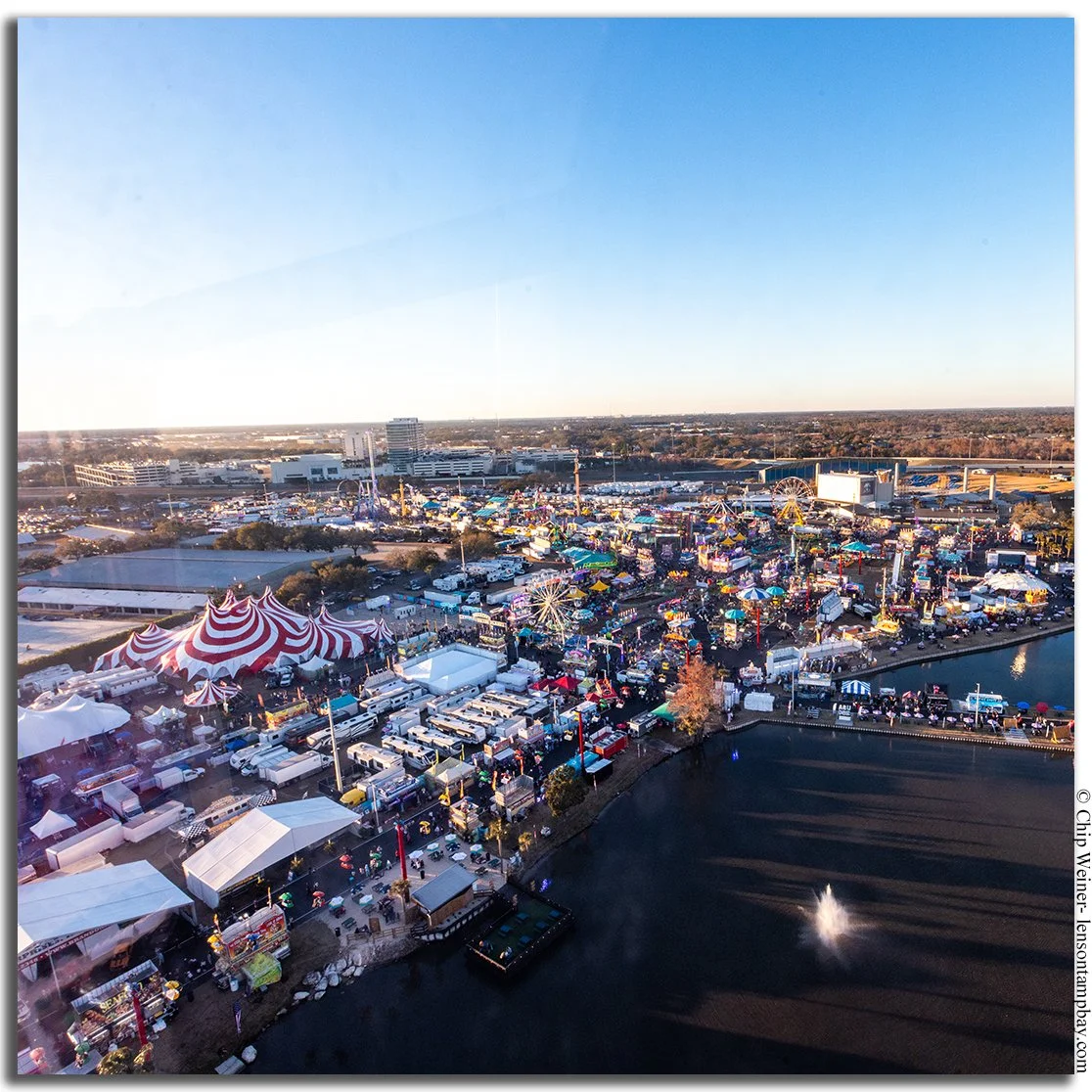 Views from theAmerica 250 Celebration on the Ferris Wheel at the Florida State Fair