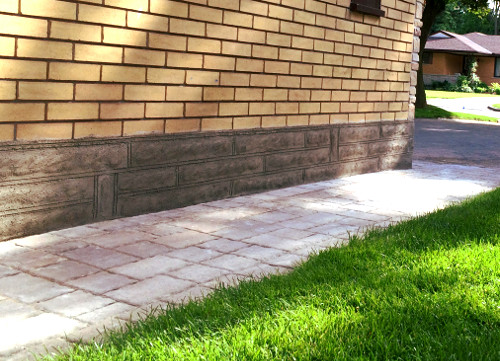 Parged Foundation Wall