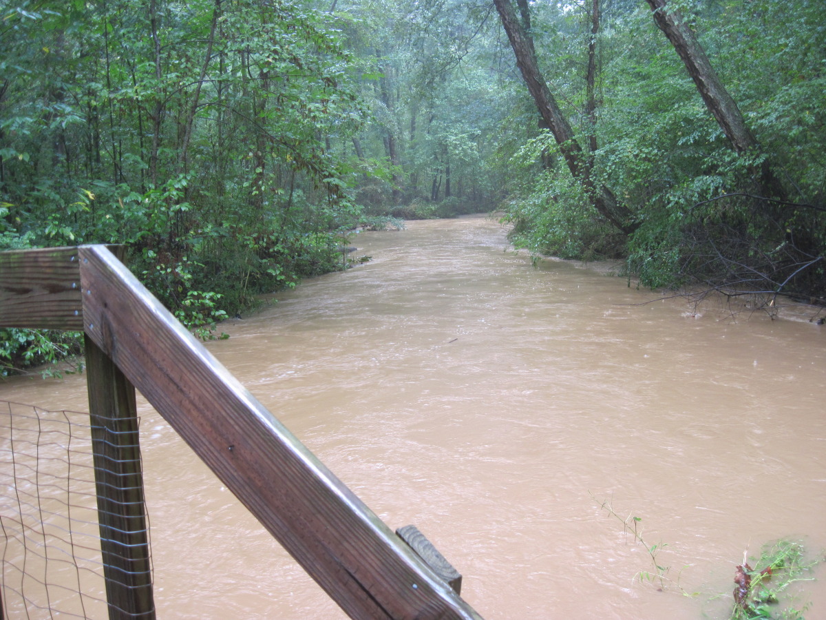 View downstream from bridge 2