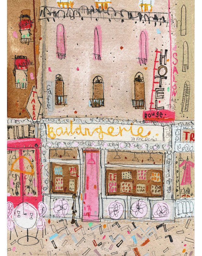   'Boulangerie Paris'  Giclee print 30 x 41 cm Edition size 195   £150 