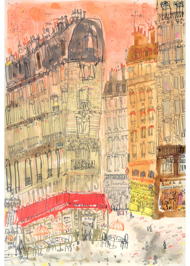   'Boulevard St. Germain'  Giclee print 29 x 42 cm Edition size 150   £150 