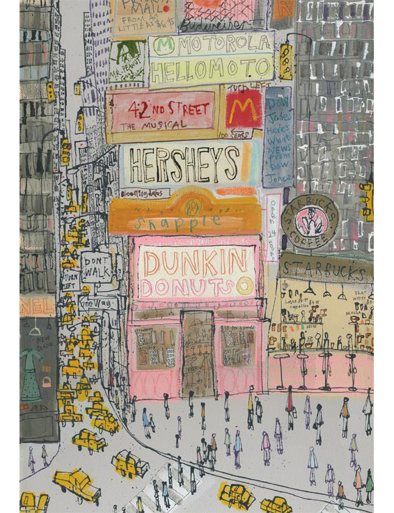   'Dunkin Donuts NYC' &nbsp; &nbsp; (DETAIL FROM PREVIOUS IMAGE) &nbsp; &nbsp; 