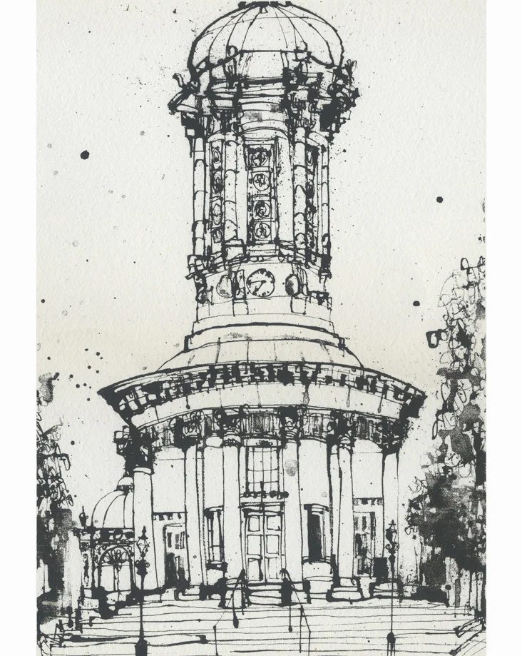 Saltaire United Reformed Church Screenprint 20 x 29 cm Edition size 150 £49