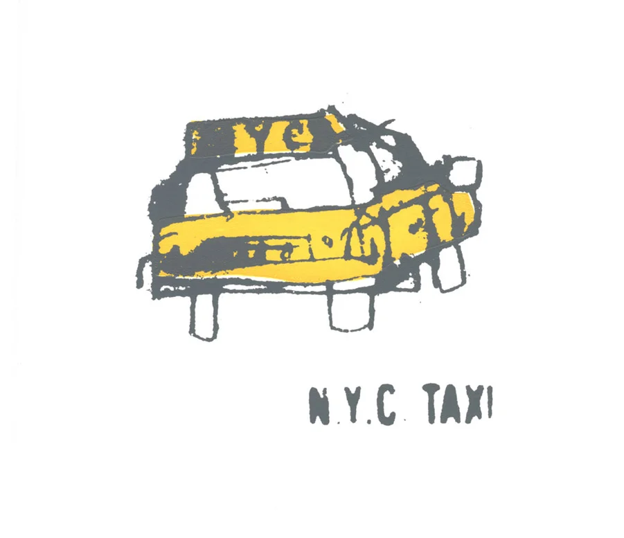 NYC Taxi Screenprint 14 x 12 cm Edition size 150 £45