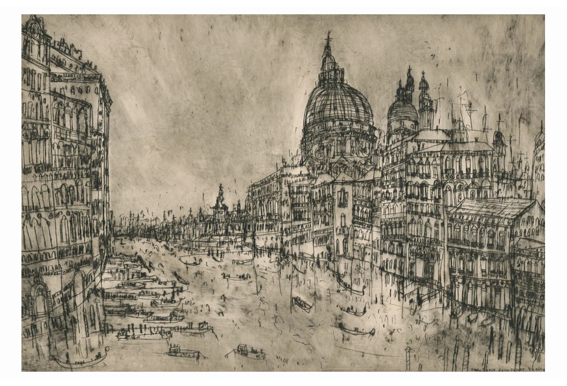 The Grand Canal, Venice Drypoint 60.5 x 42 cm Edition size 20 