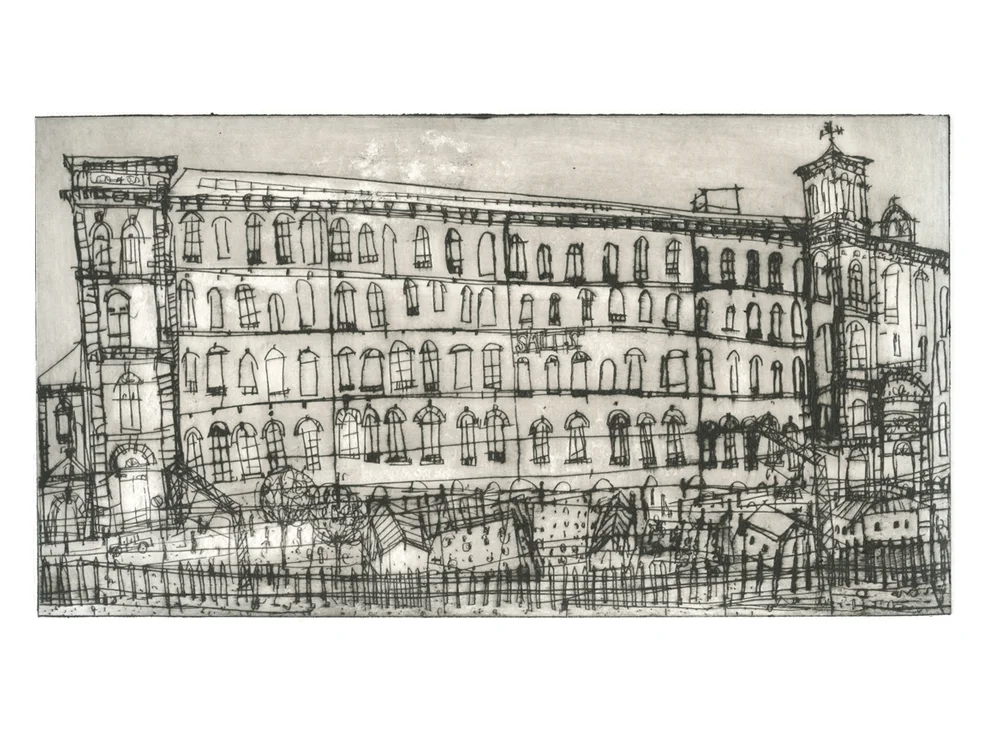 Salts Mill Saltaire Drypoint Edition size 20 