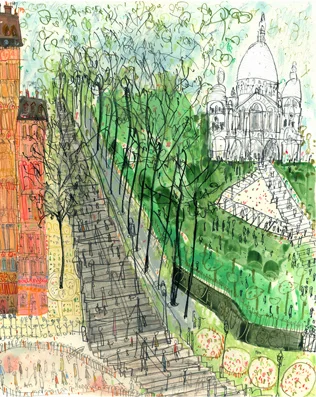 Steps to Sacre Coeur 